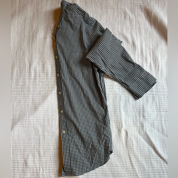 J Crew Navy Gingham Shirt - Picture 1 of 6